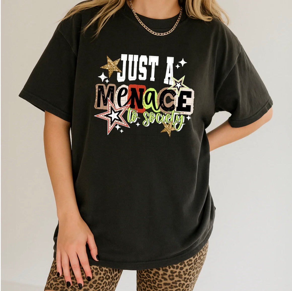 Just a menace graphic tee