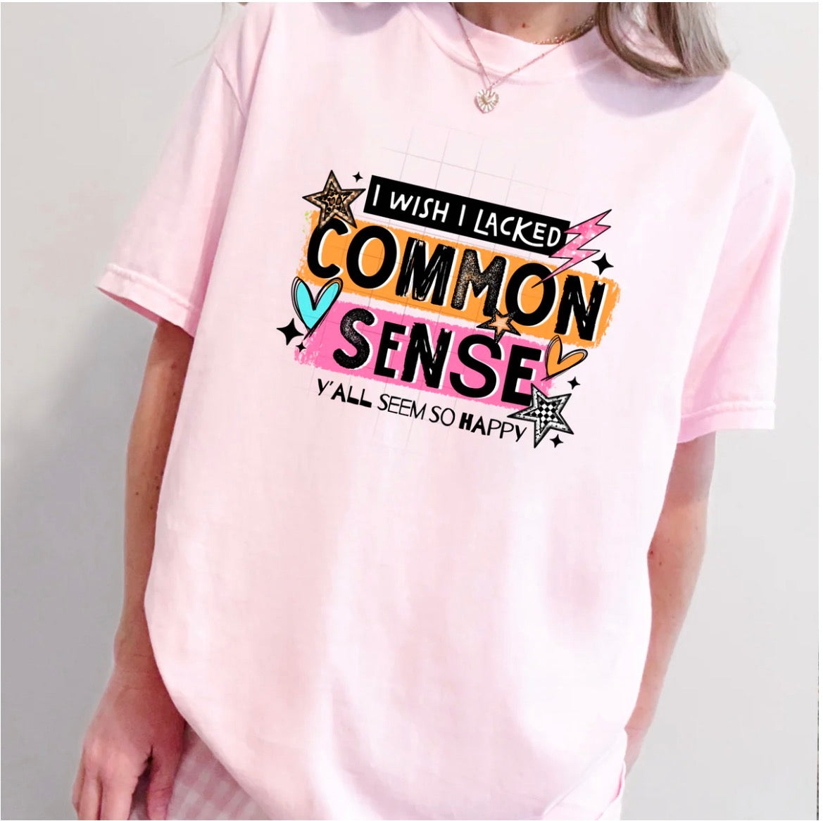Common sense graphic tee