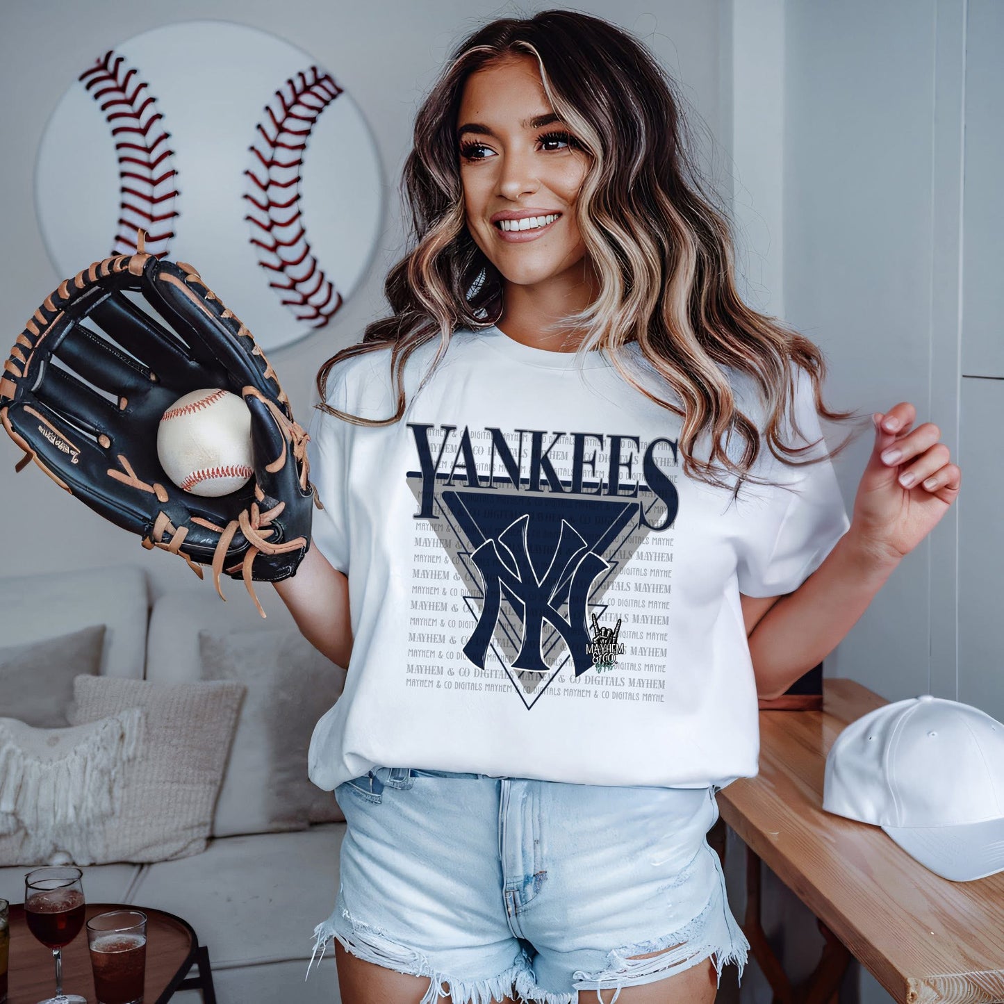 Retro Yankees graphic tee