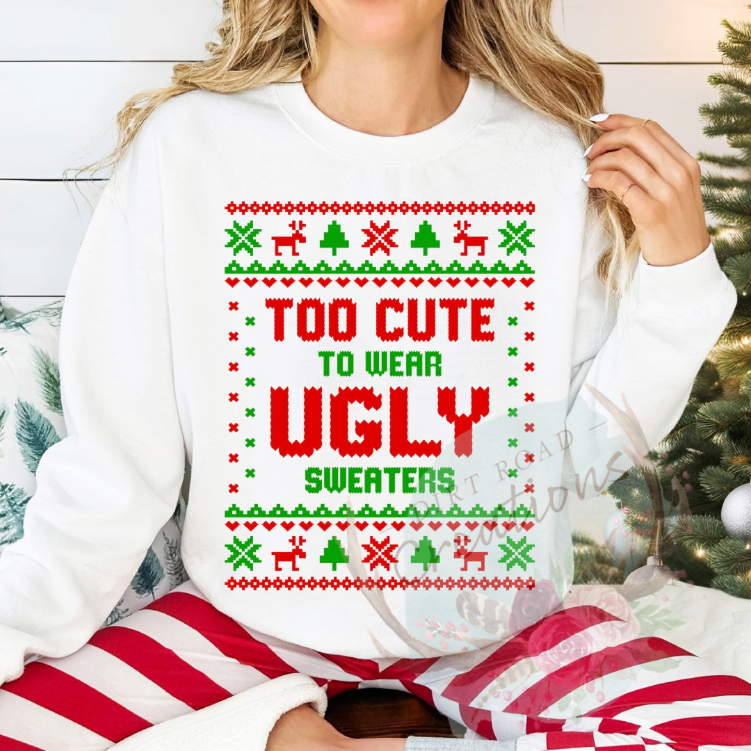 Too cute graphic Sweatshirt