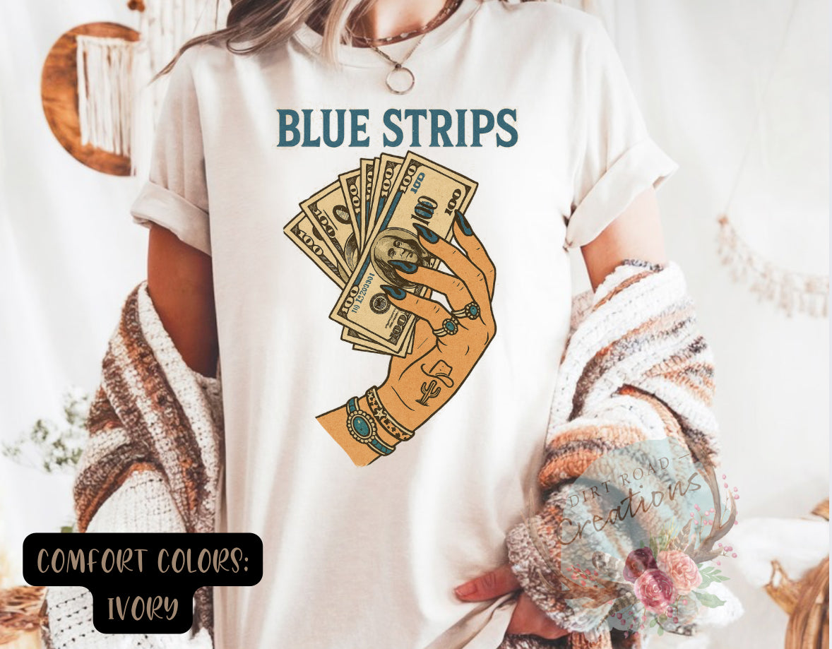 Blue Strips Tee