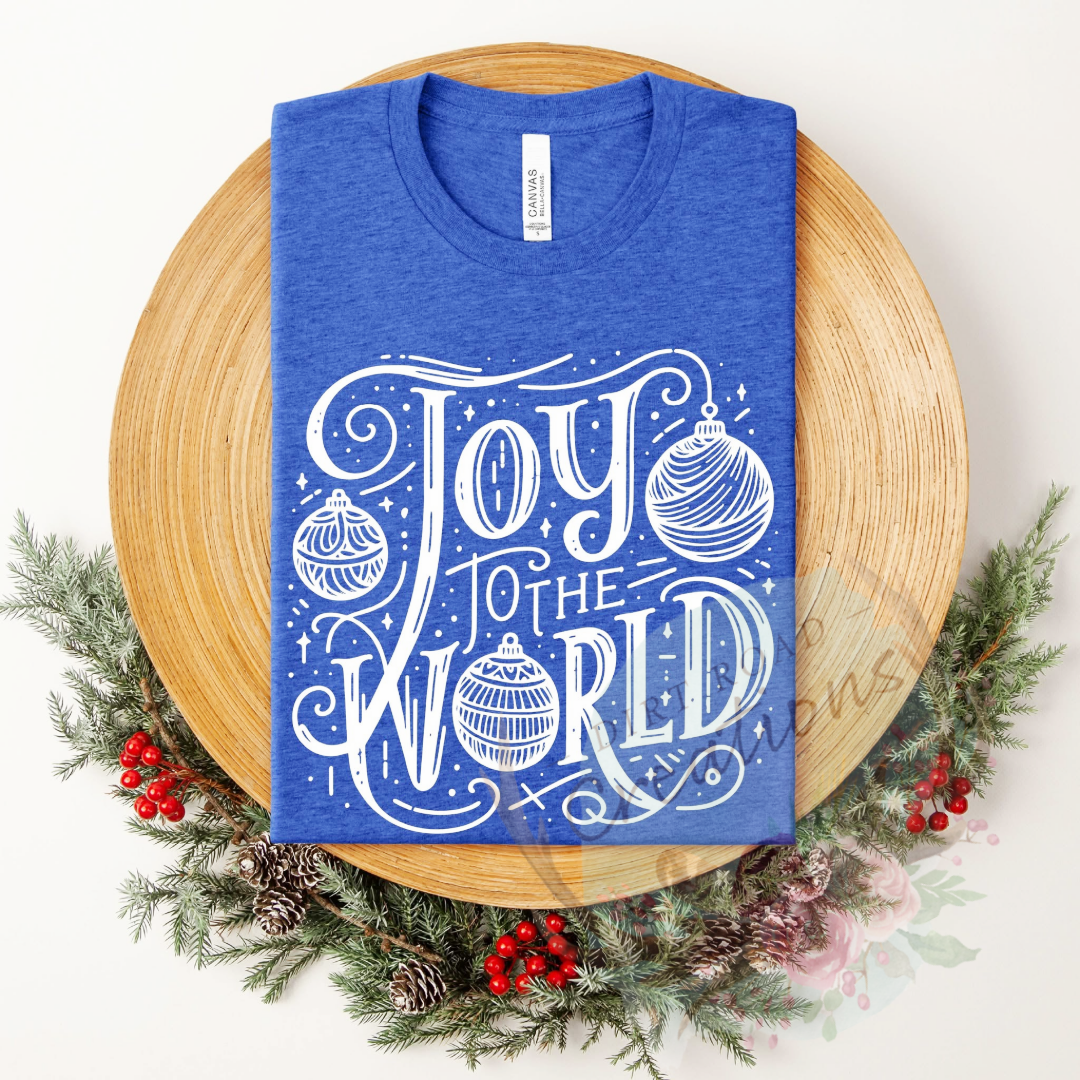 Joy to the world screen print Sweatshirt