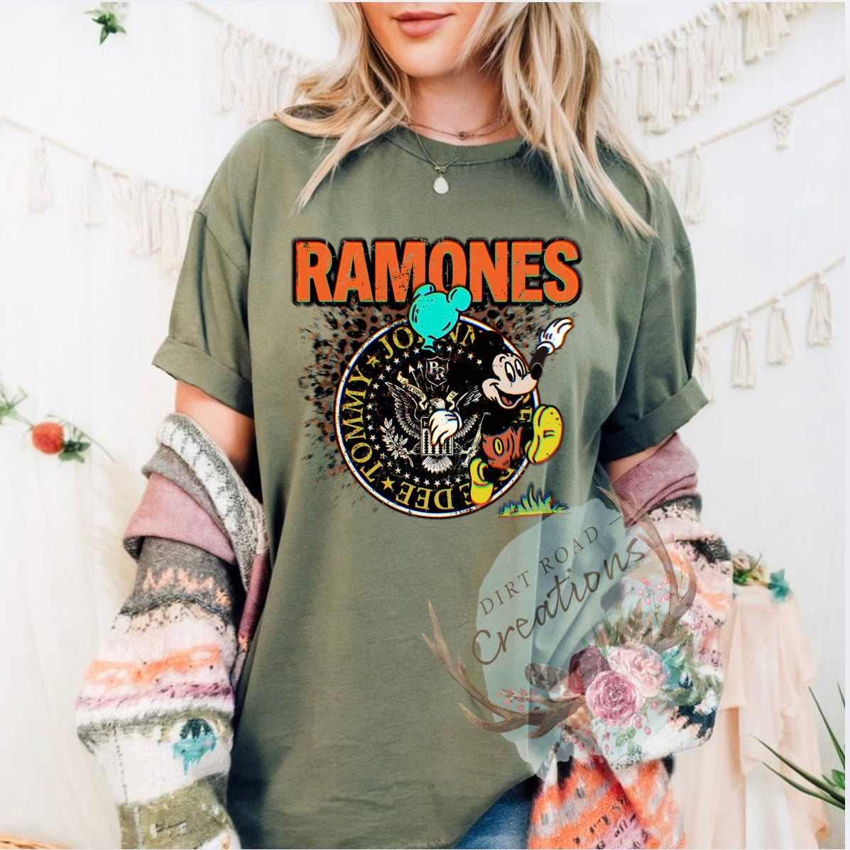 Romones x Mickey graphic tee