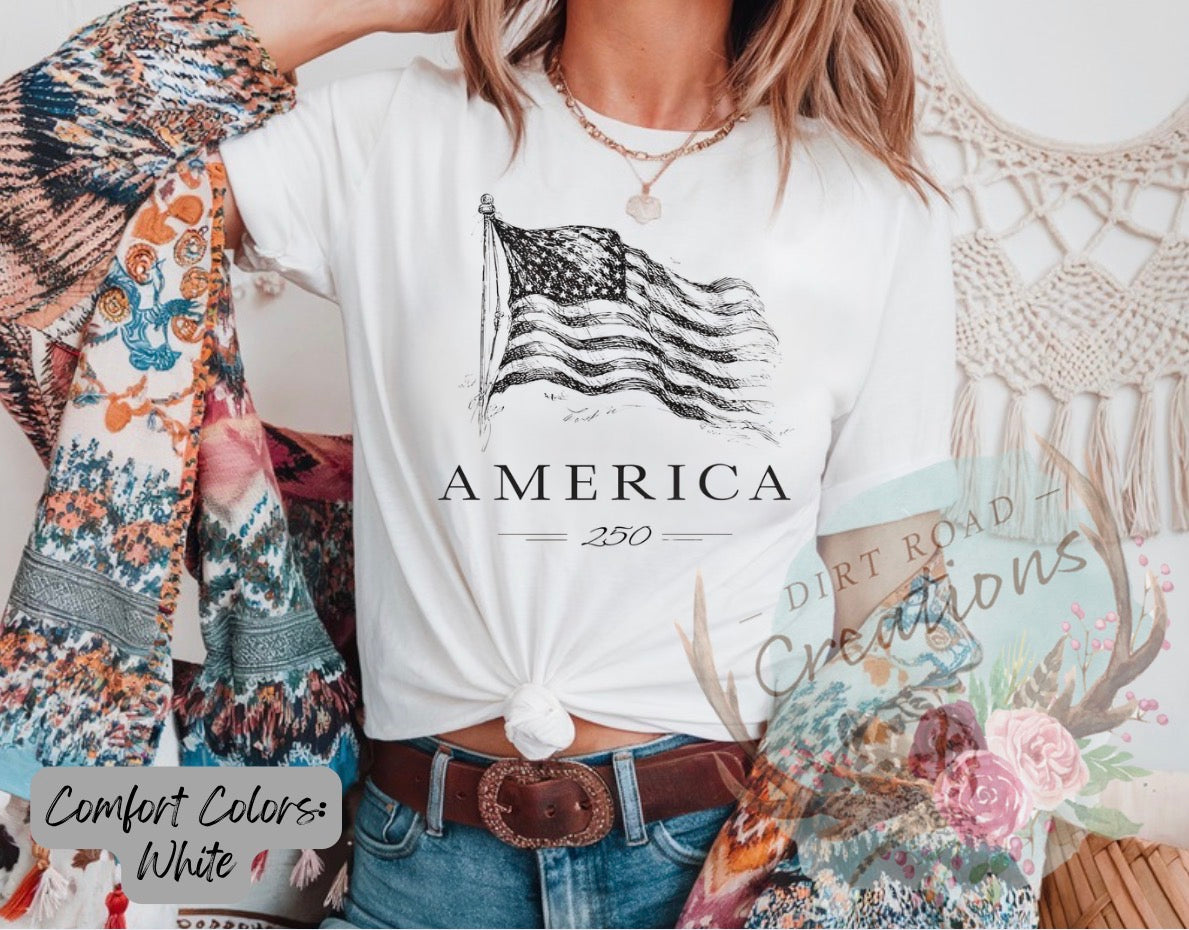 Monotone America graphic tee