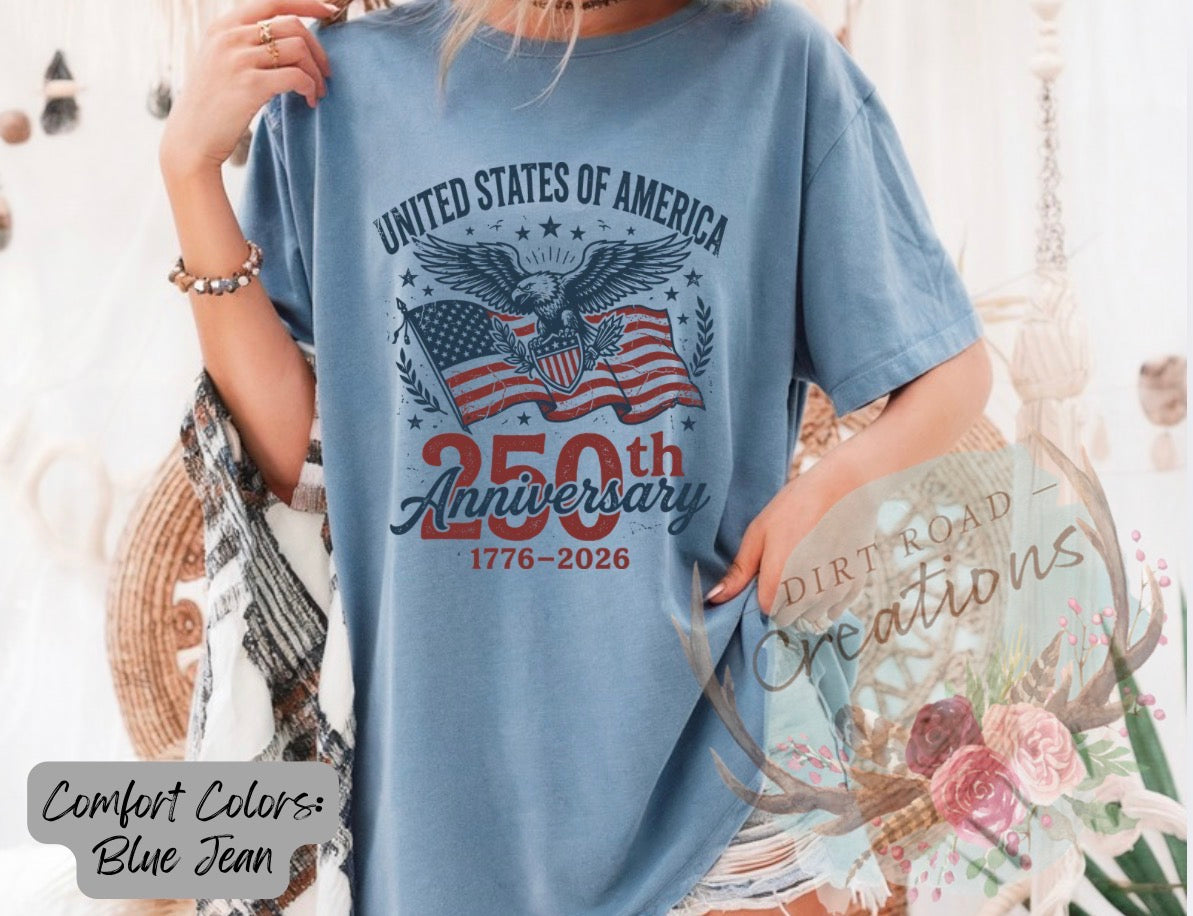 America 250th graphic tee