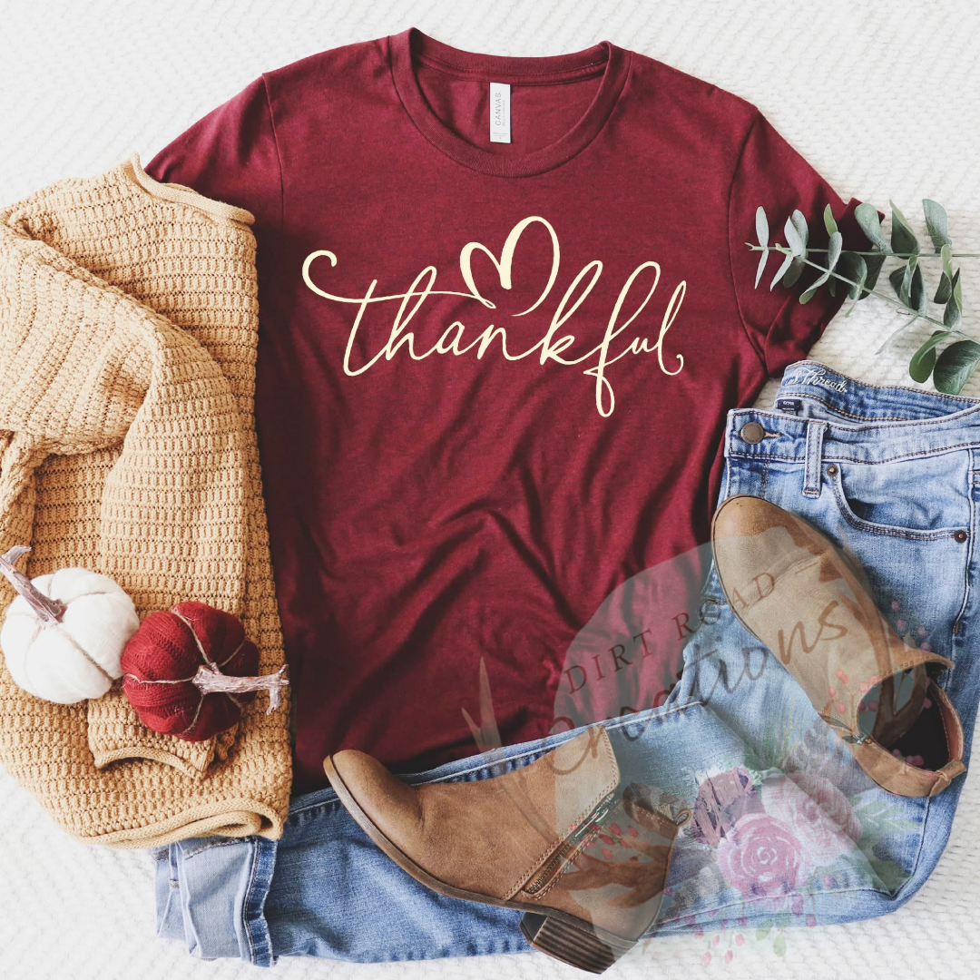 Thankful screen print Sweatshirt