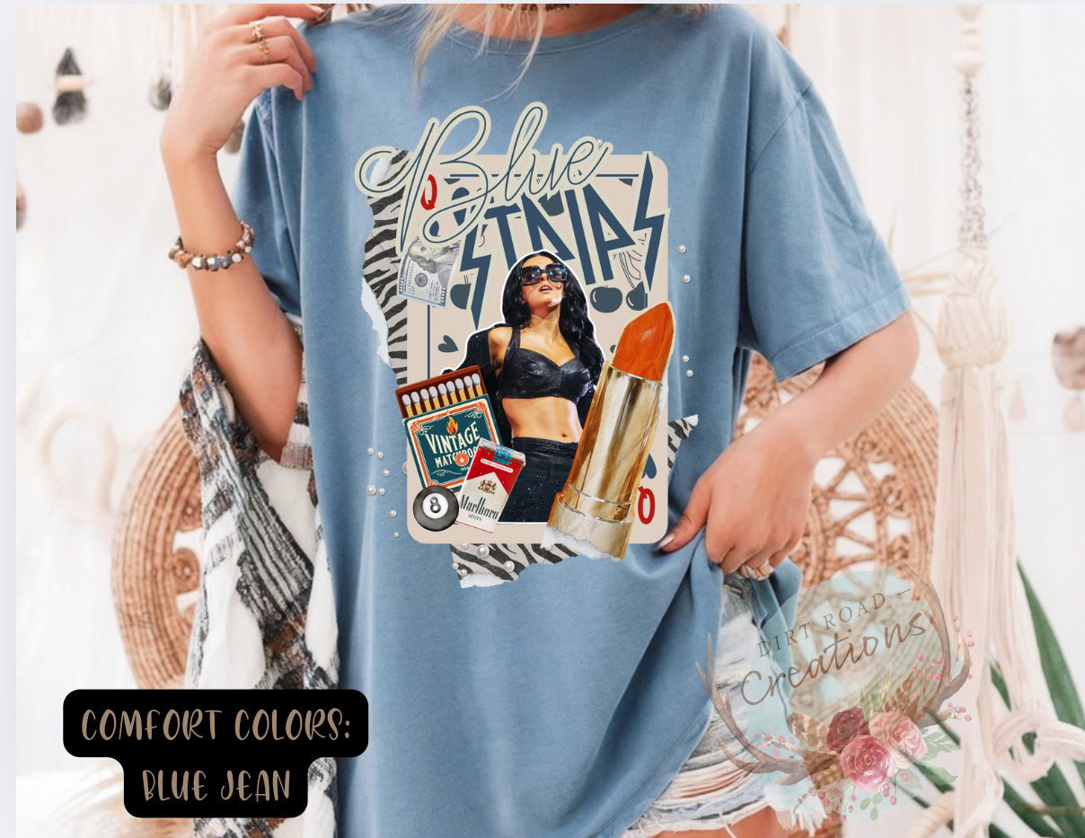 Blue strips tee