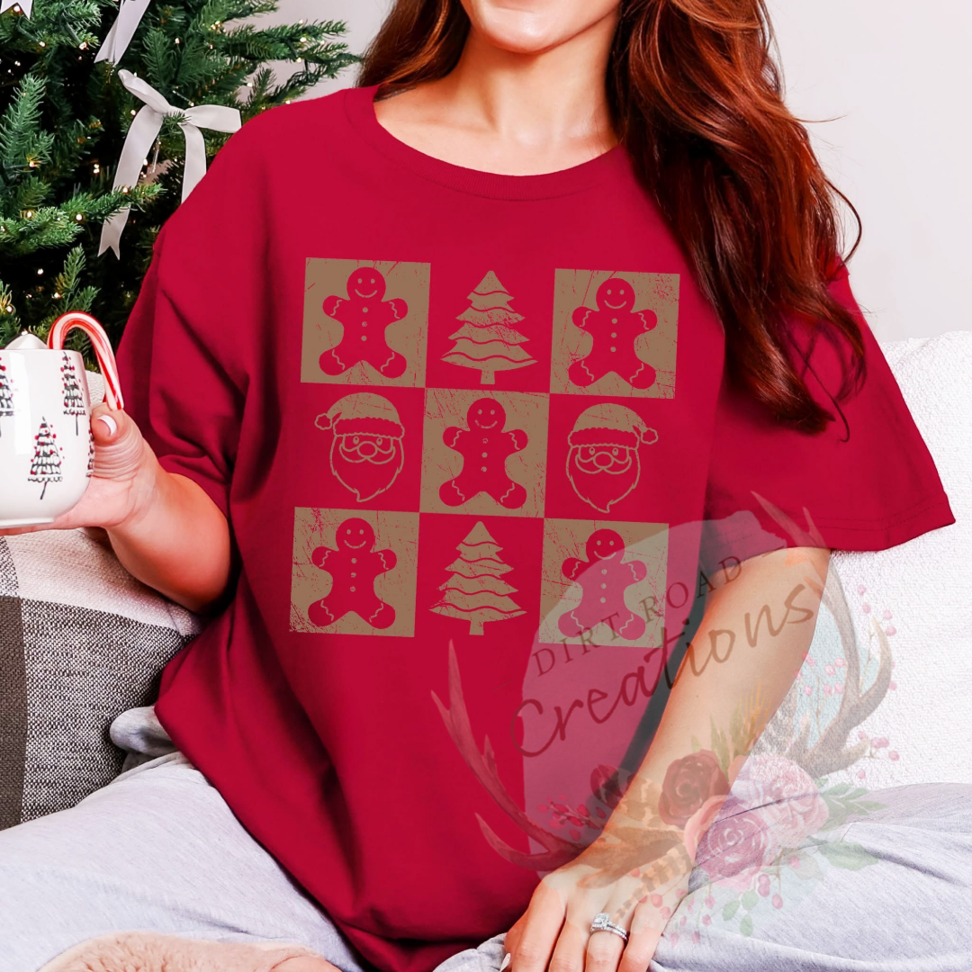 Gingerbread screen print TEE
