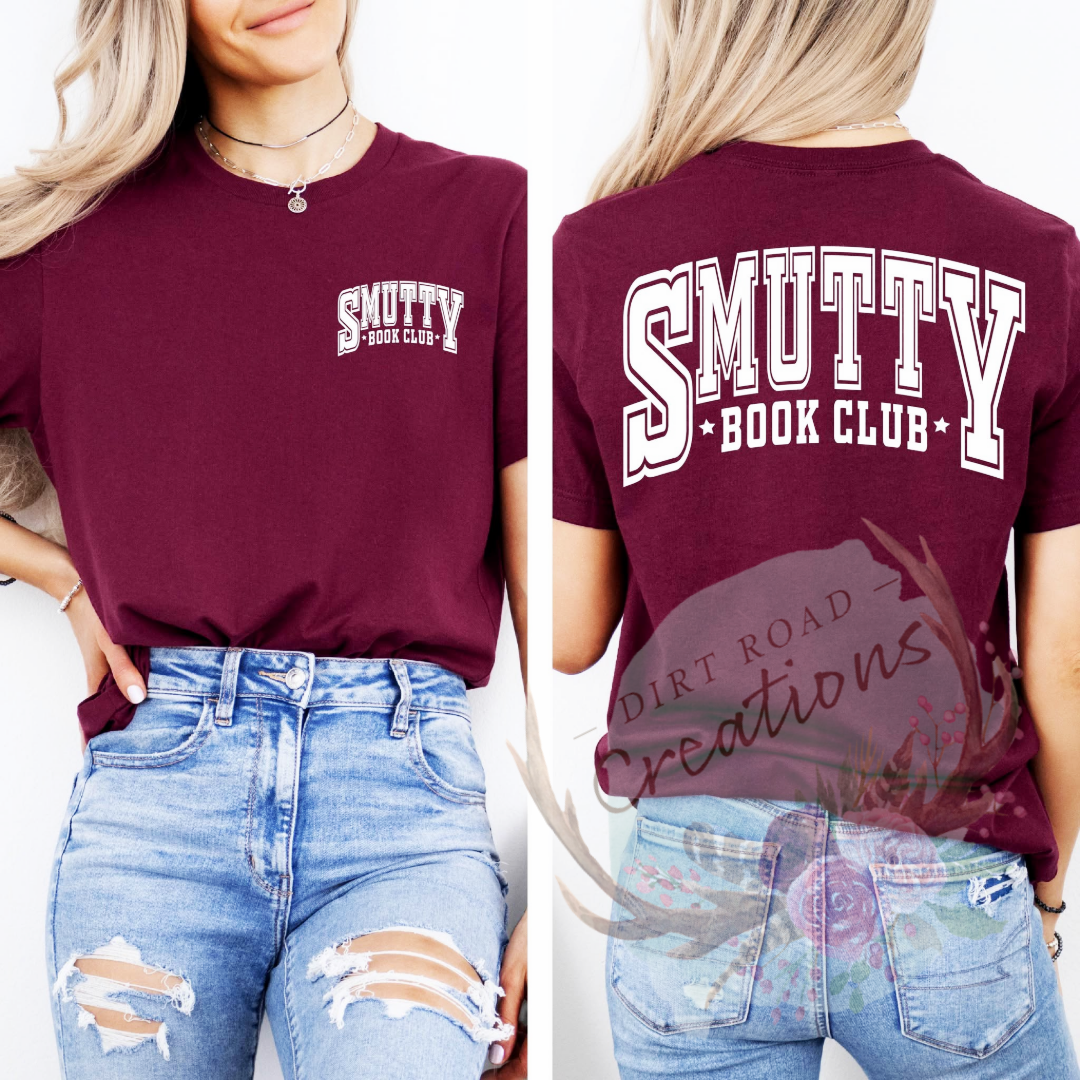 Smutty book club tee