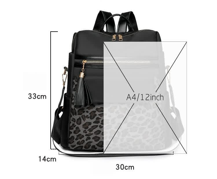 Preorder: two tone leopard backpack