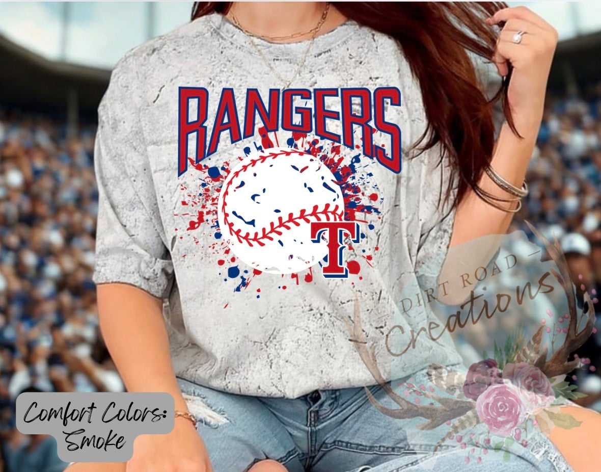 Rangers splatter graphic tee