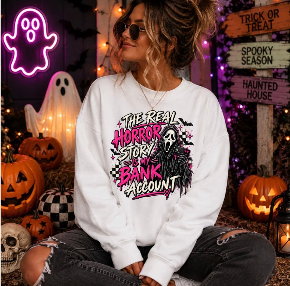 Bank Account scream sweatshirt