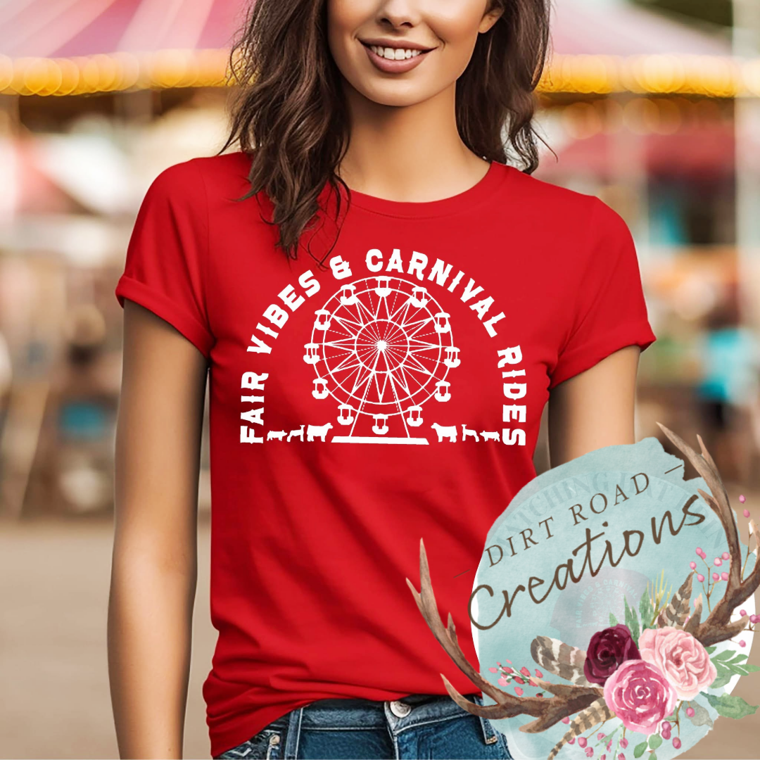 Fair Vibes screen print tee