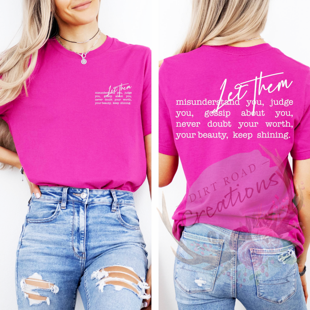 Let them screen print tee