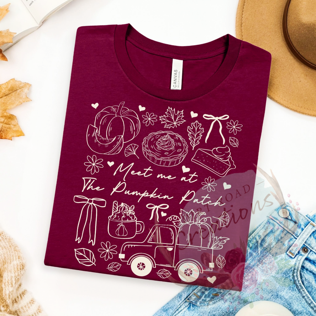 You had me at pumpkin patch screen print TEE