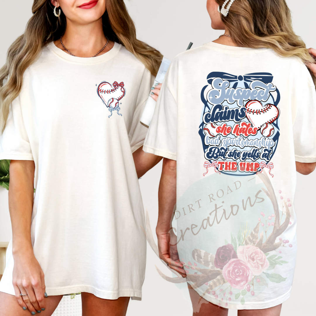 Baseball sportsmanship graphic tee