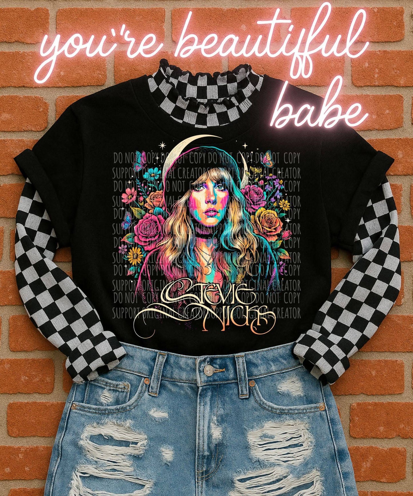 Retro Stevie Nicks graphic tee