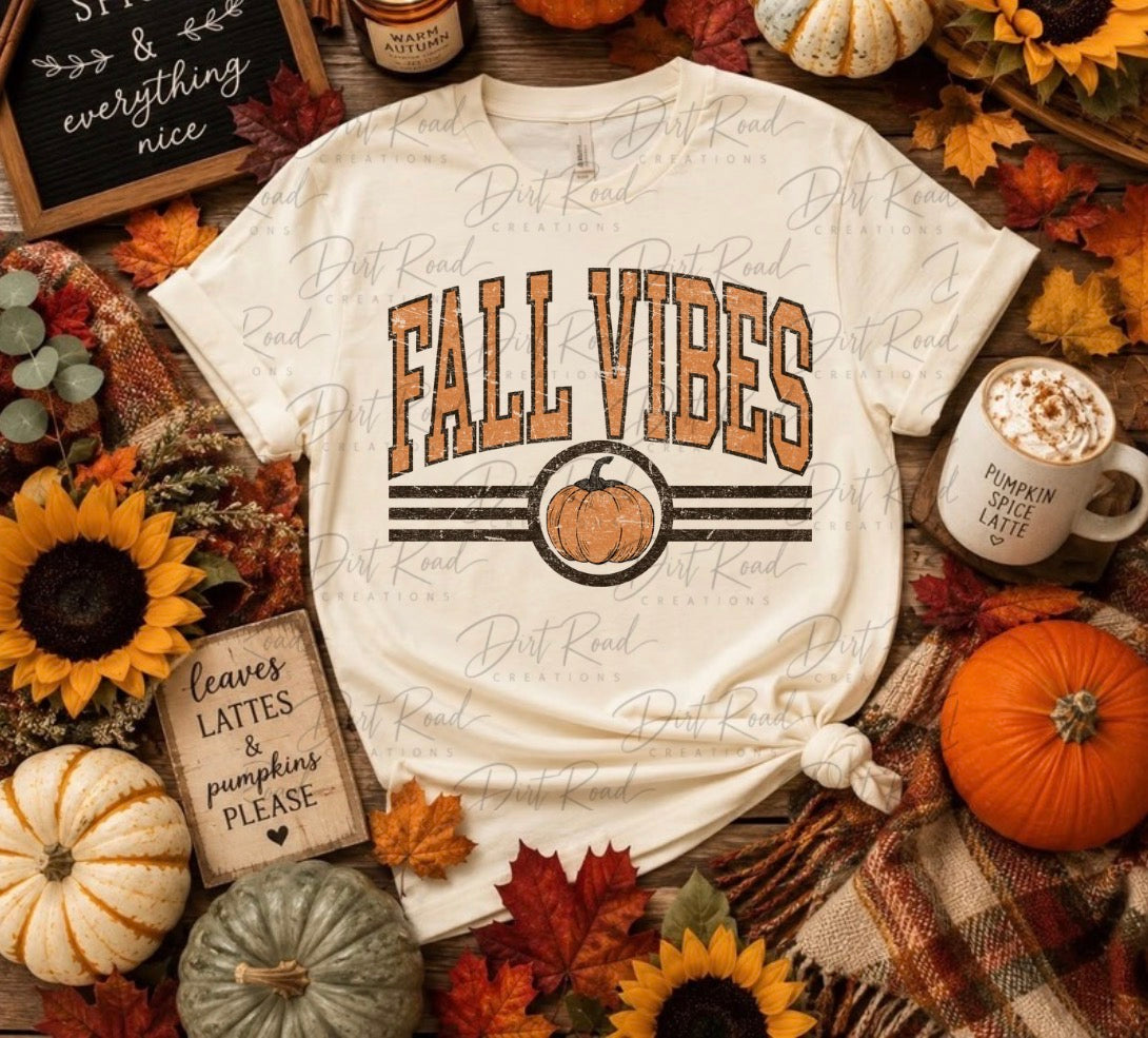 Fall vibes season graphic tee
