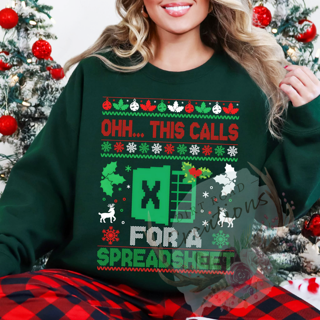 Spreadsheet graphic Sweatshirt