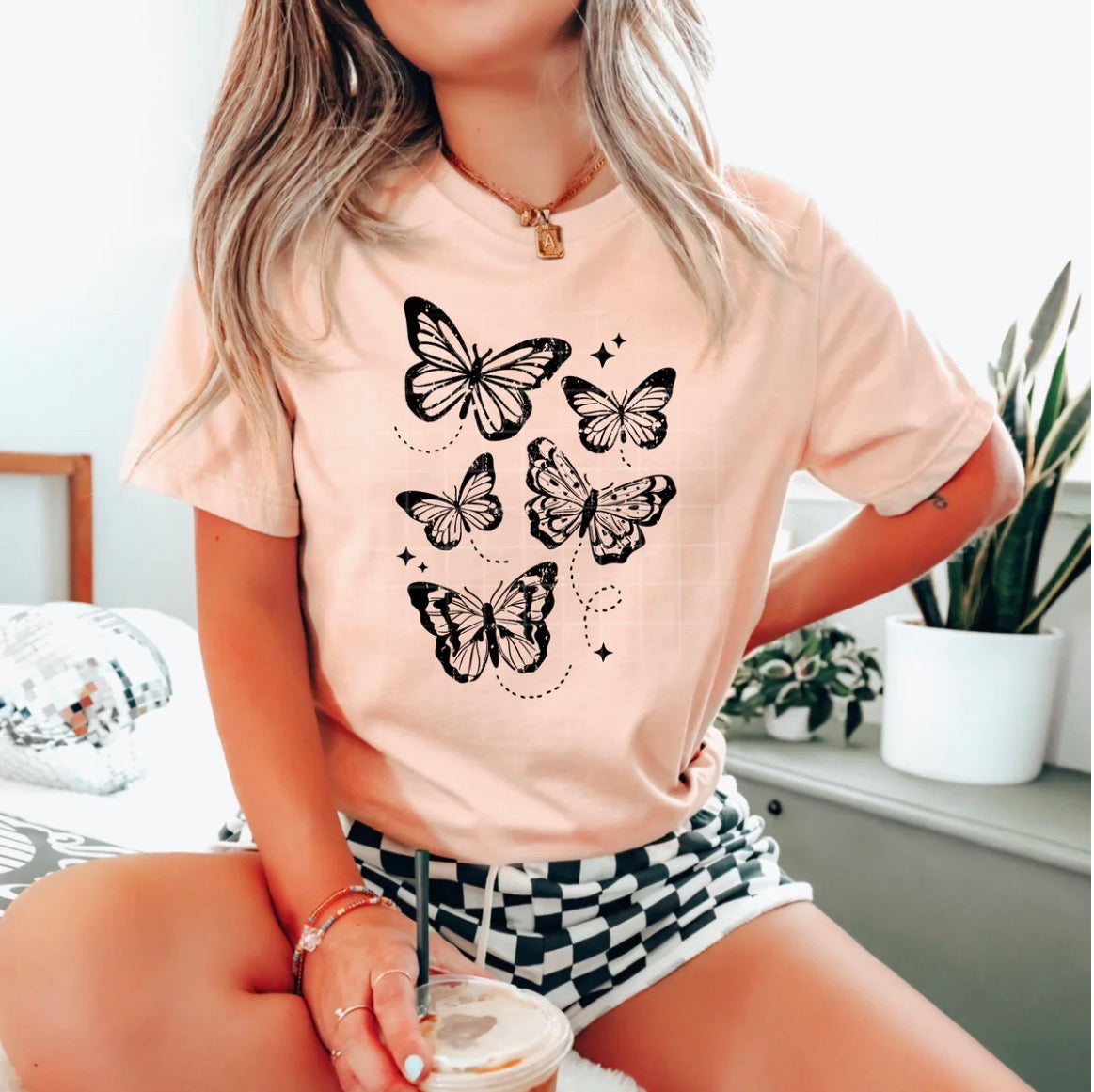 Butterflies graphic tee