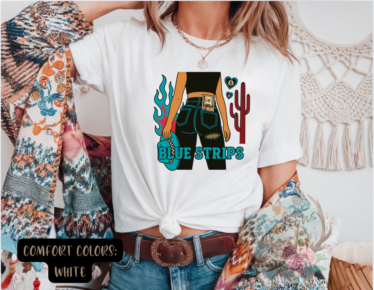Blue Strips Tee