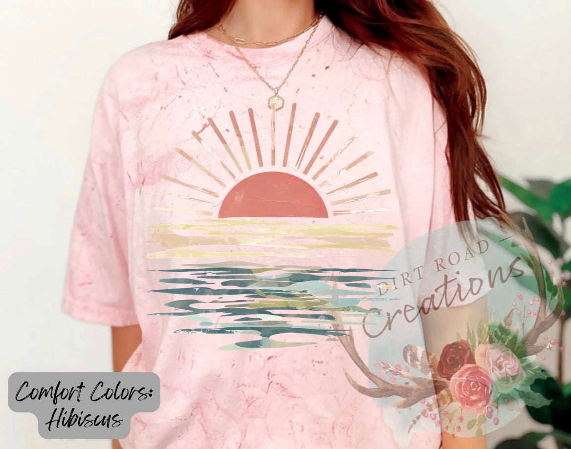 Sunrise graphic tee