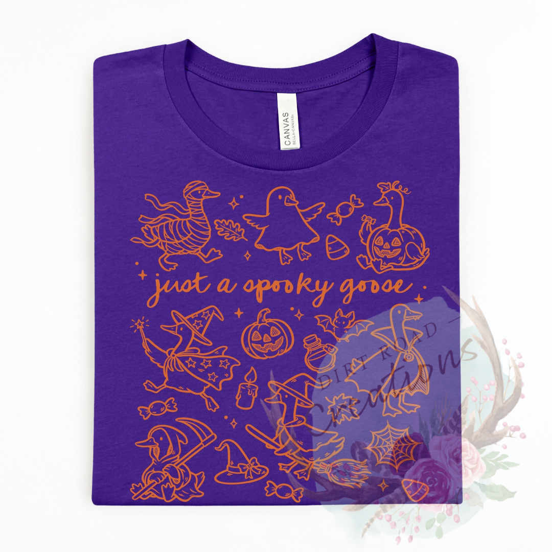 Spooky goose screen print Sweatshirt