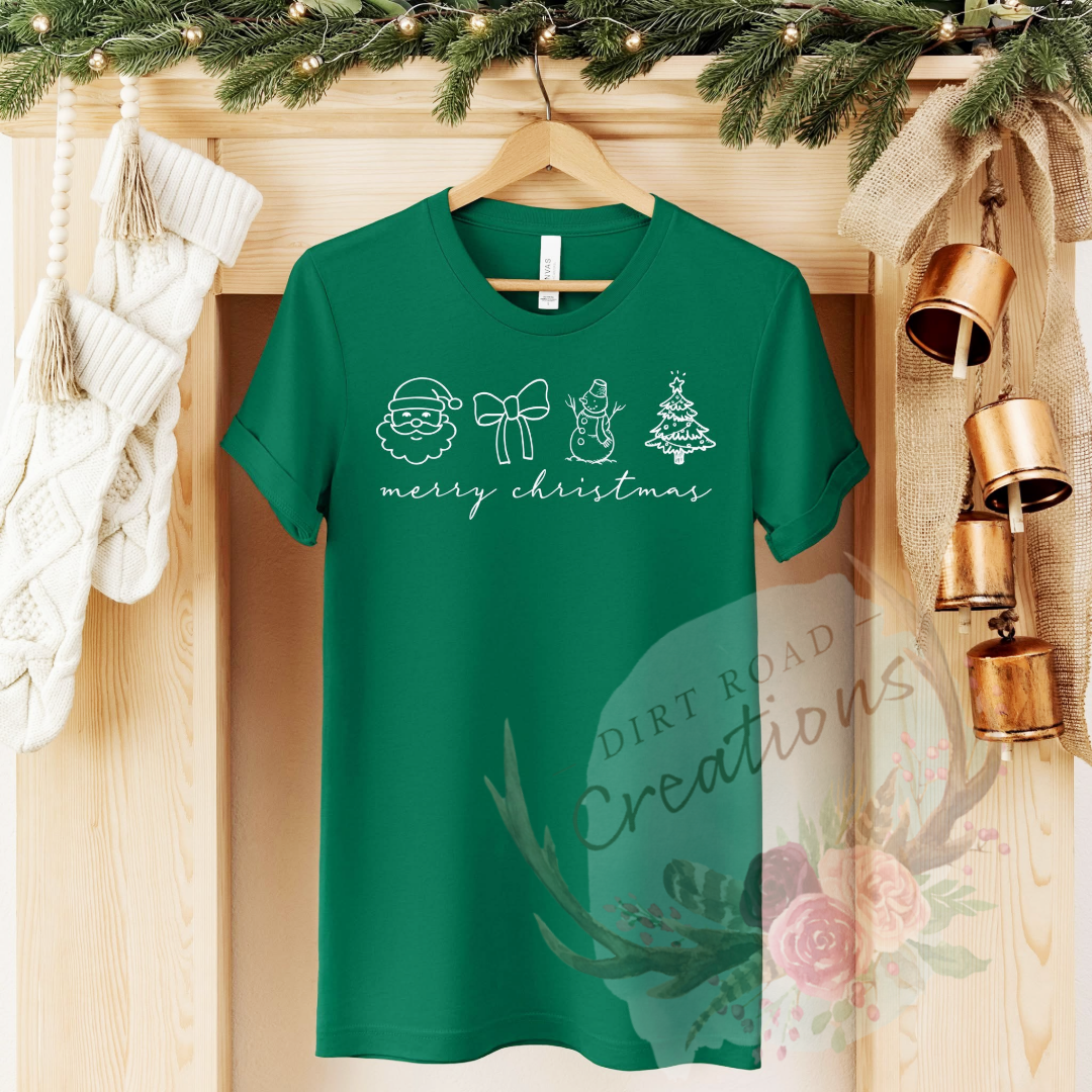 Merry Christmas screen print Sweatshirt