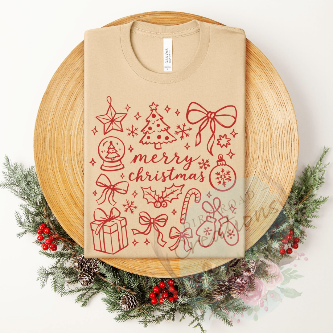 Merry Christmasscreen print Sweatshirt