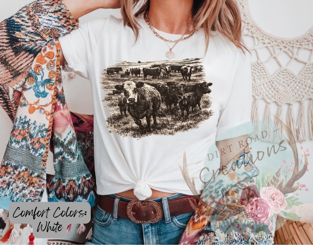 Cows graphic tee
