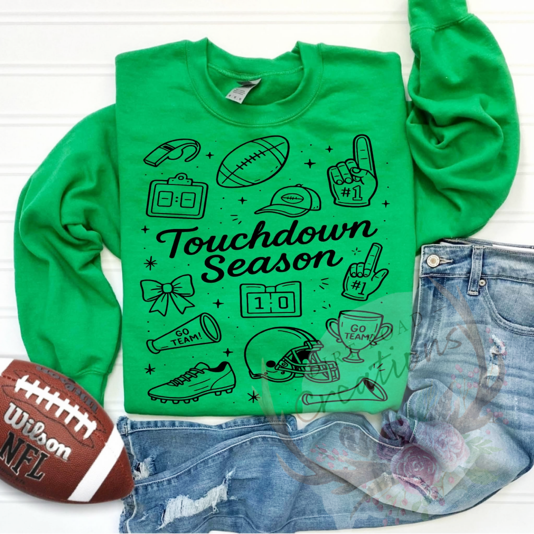 Touchdown season screen print TEE