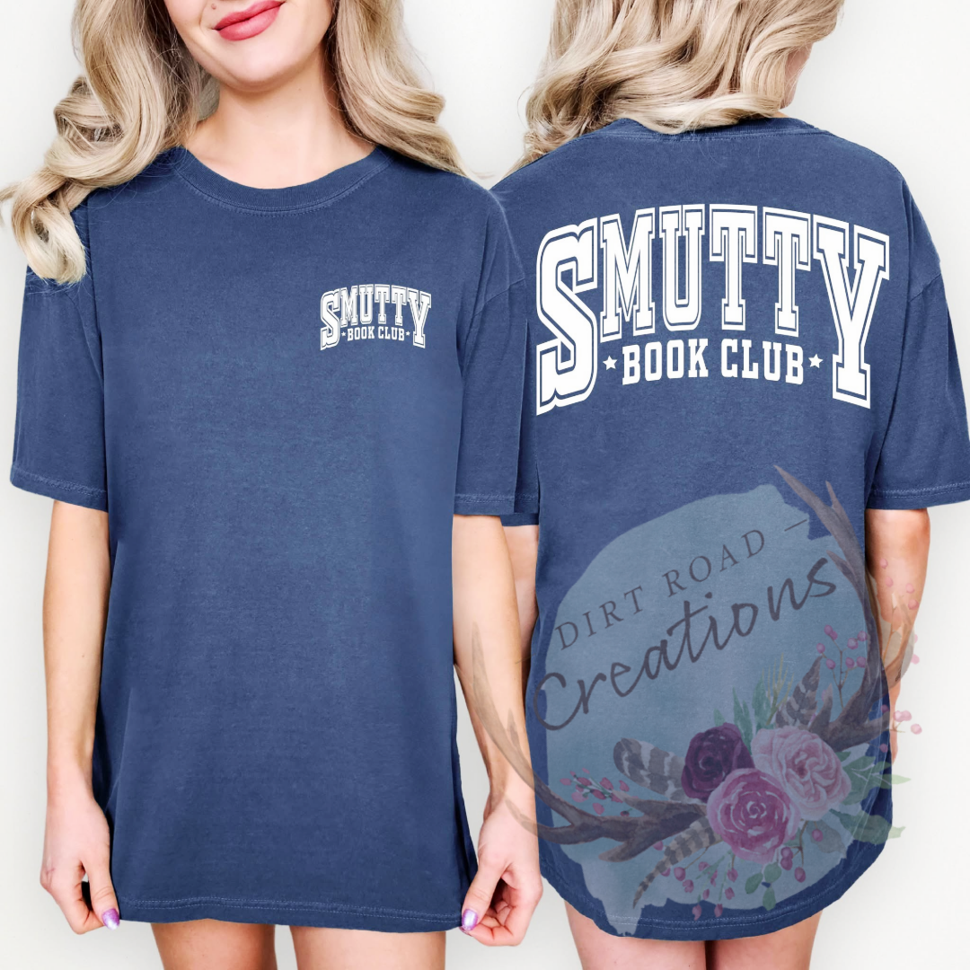 Smutty book club tee