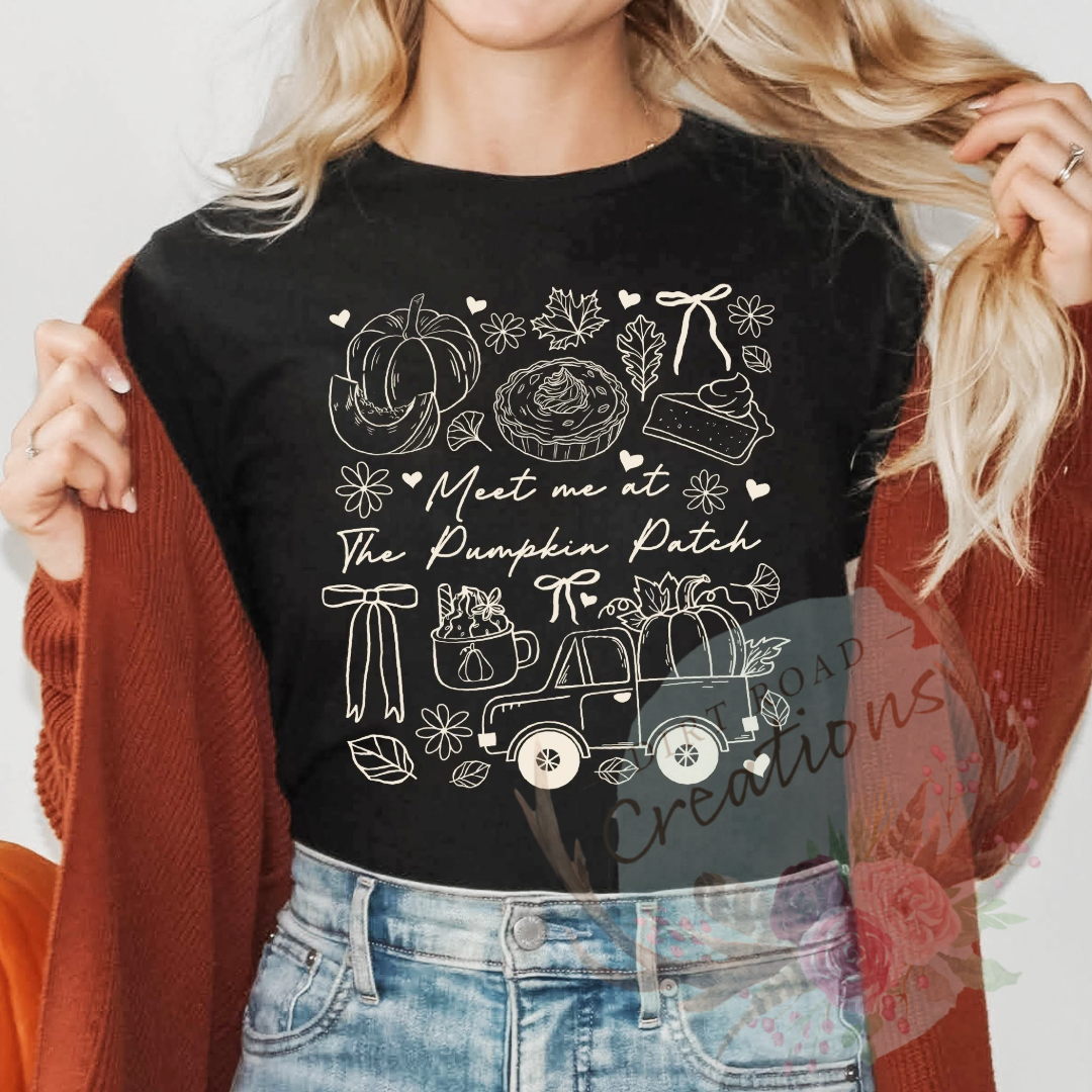 You had me at pumpkin patch screen print TEE