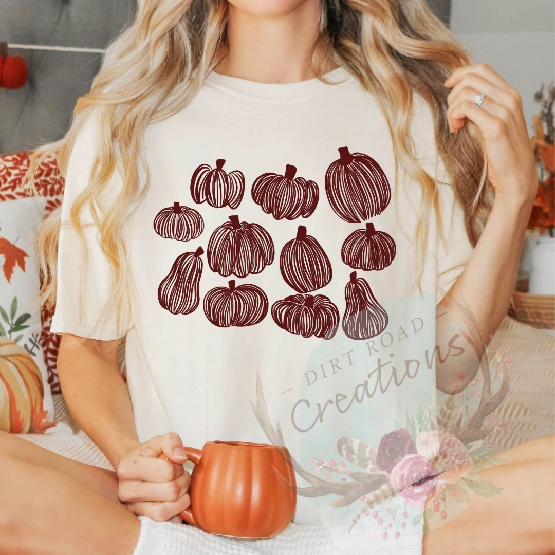 Pumpkins screen print TEE