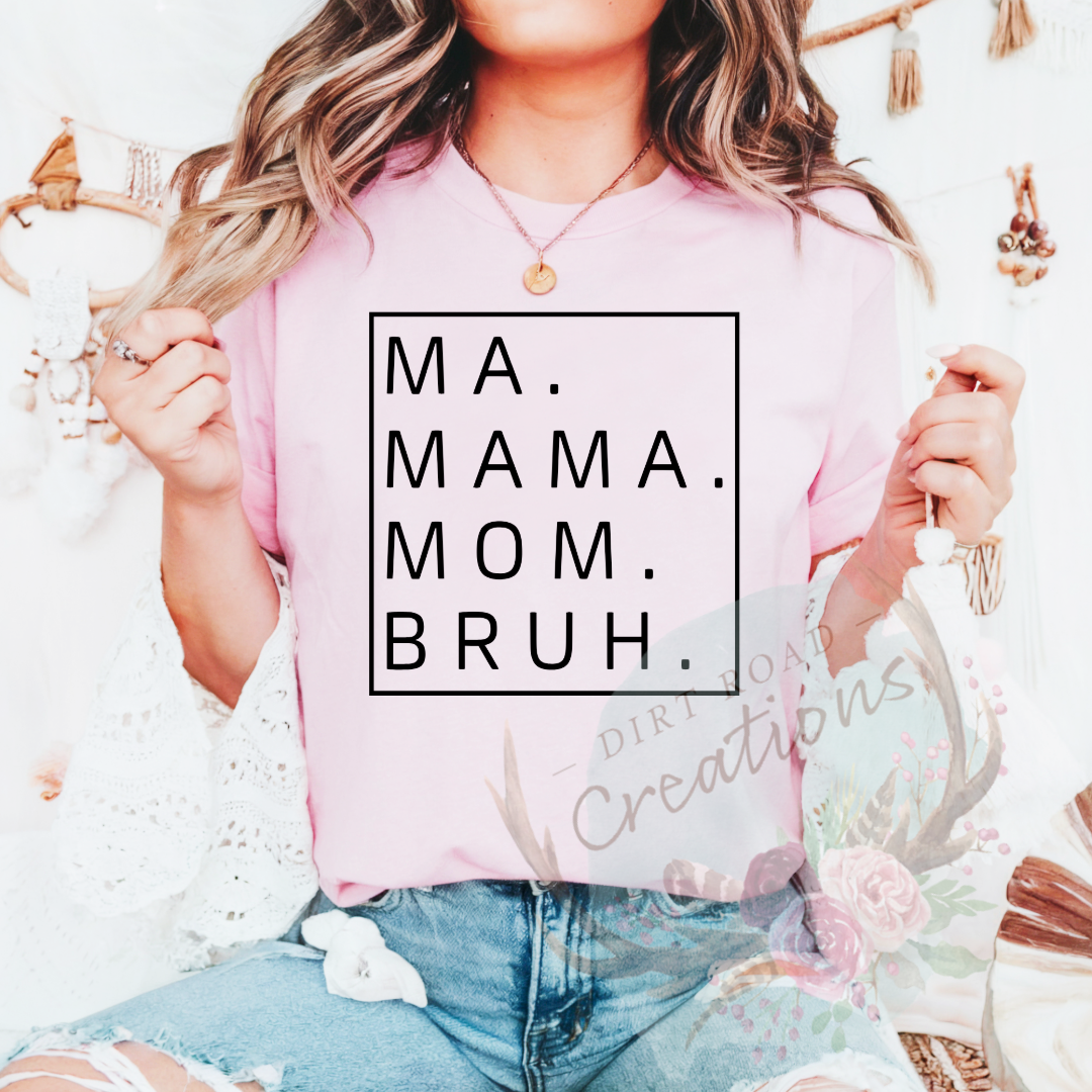 Mom bruh graphic tee