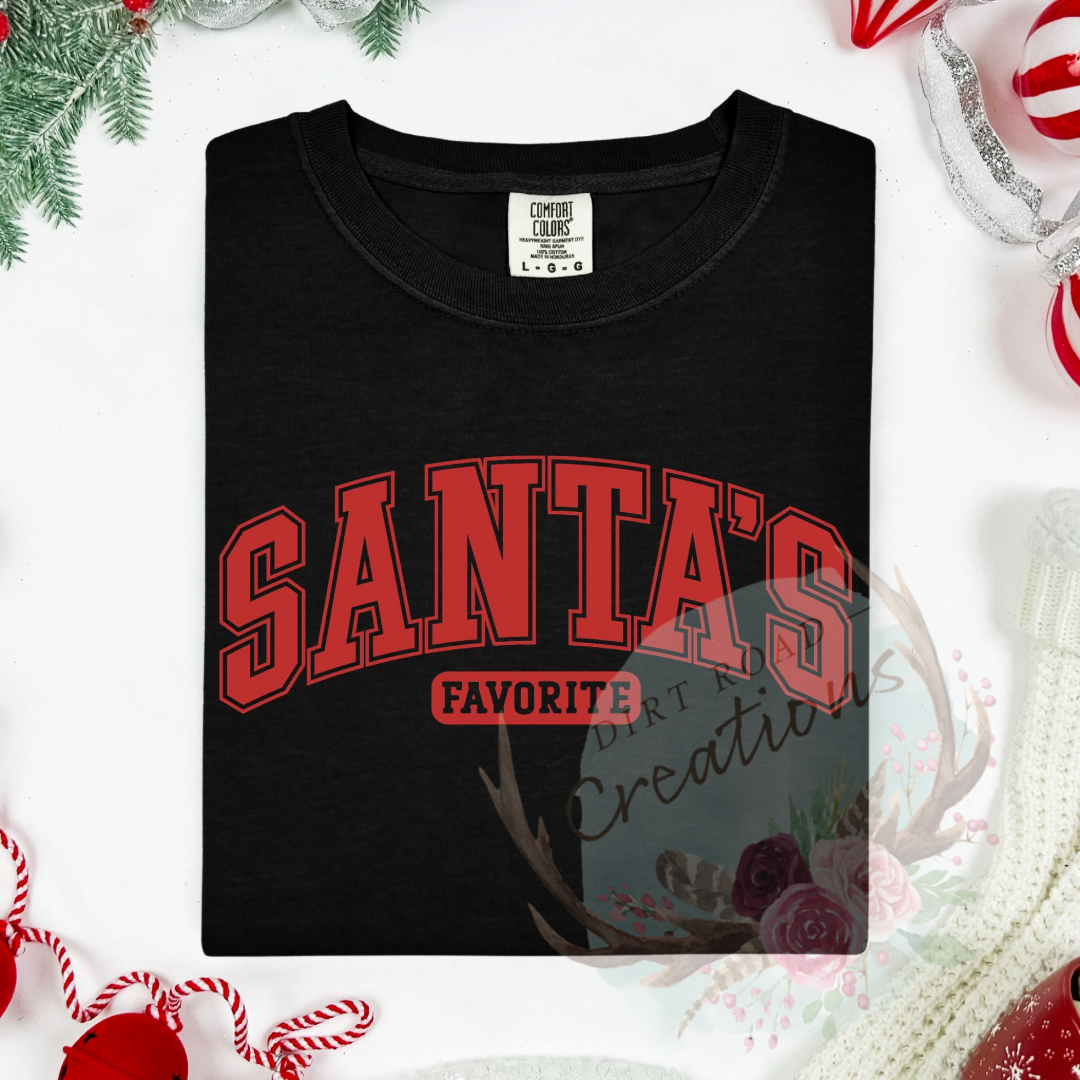 Santas favorite screen print Sweatshirt