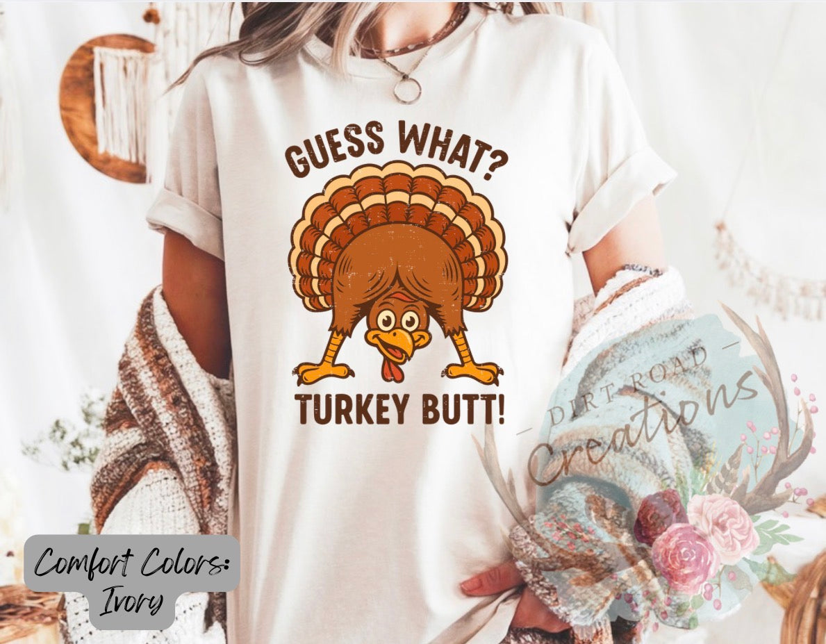 Guess what graphic tee