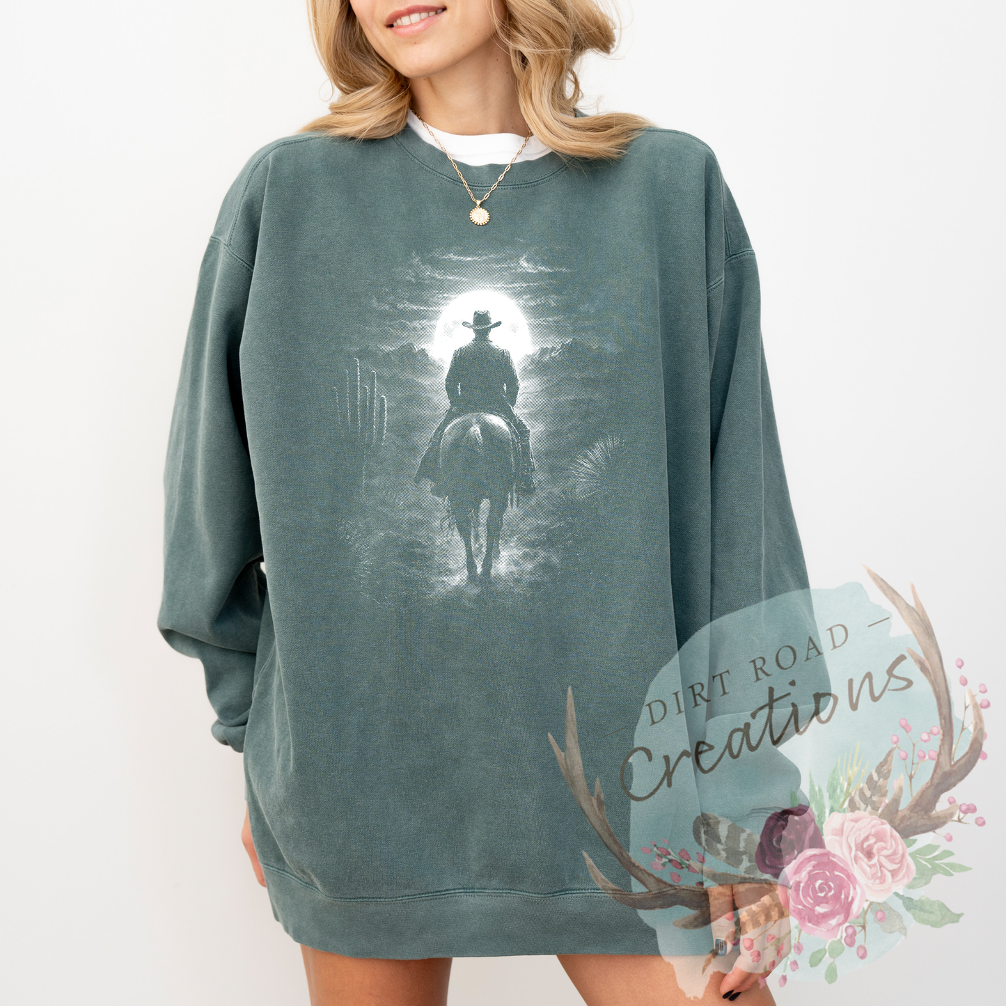 Half tone night rider sweatshirt