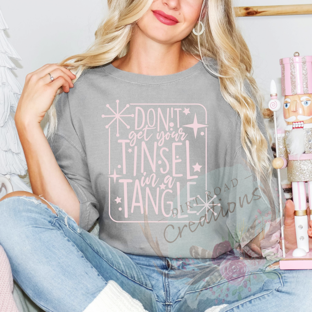 Tinsel in a tangle screen print Sweatshirt