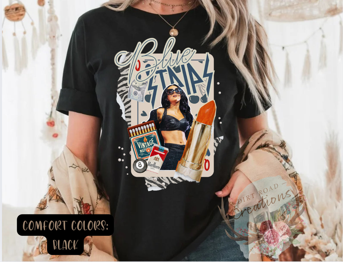 Blue strips tee