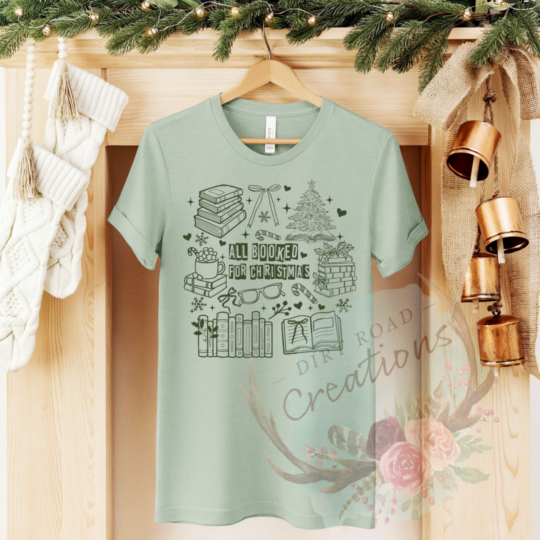 All booked for Christmas screen print Sweatshirt