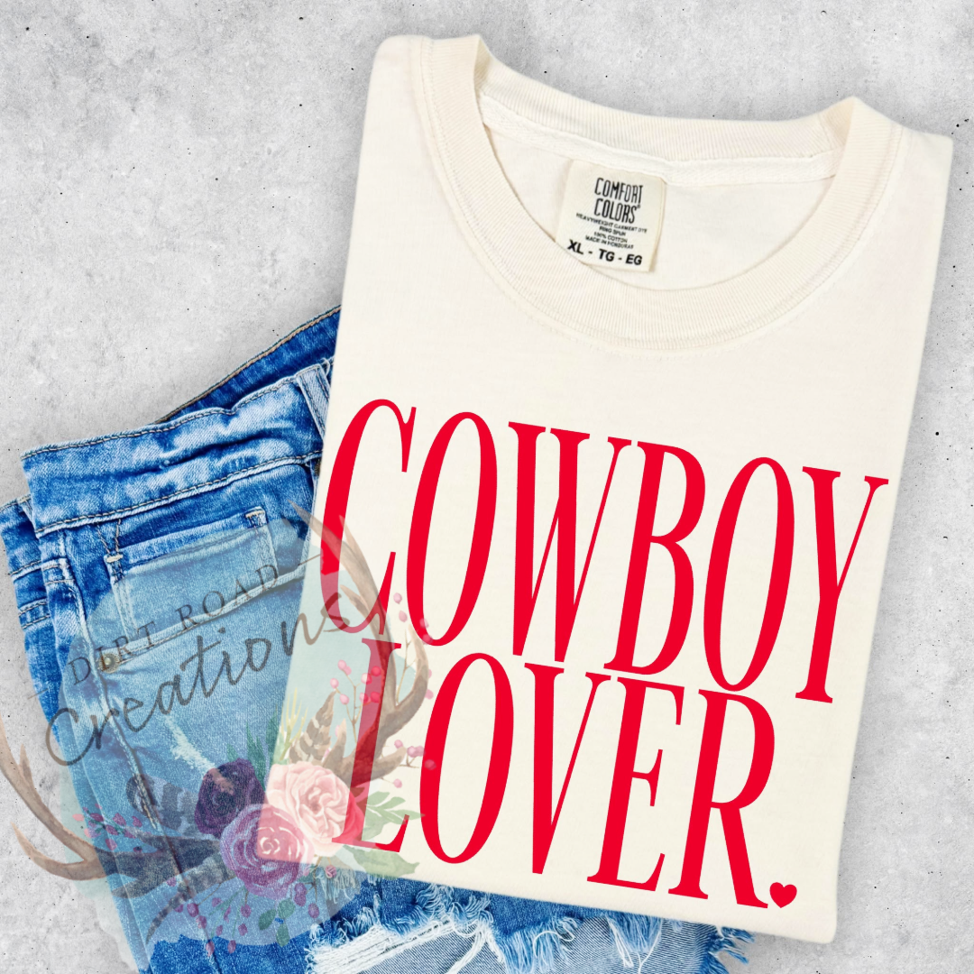 Cowboy Lover screen print tee