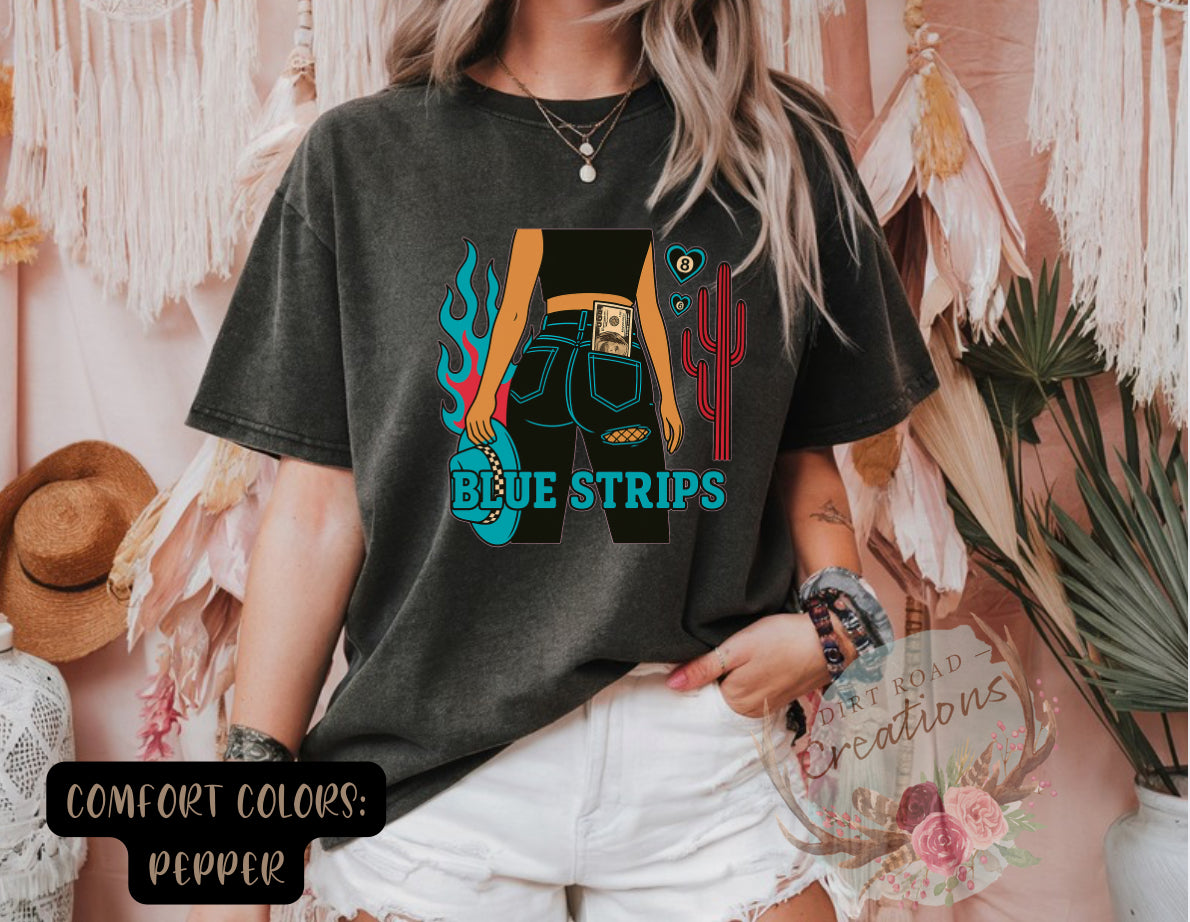 Blue Strips Tee