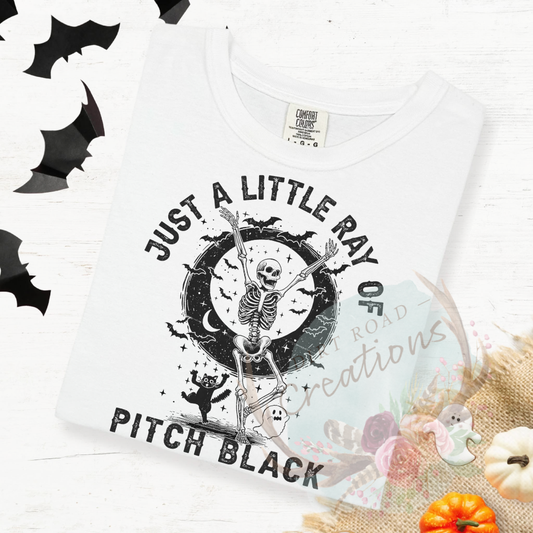 A little ray of pitch black screen print Sweatshirt