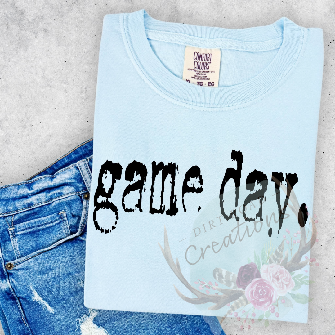 Game day screen print tee