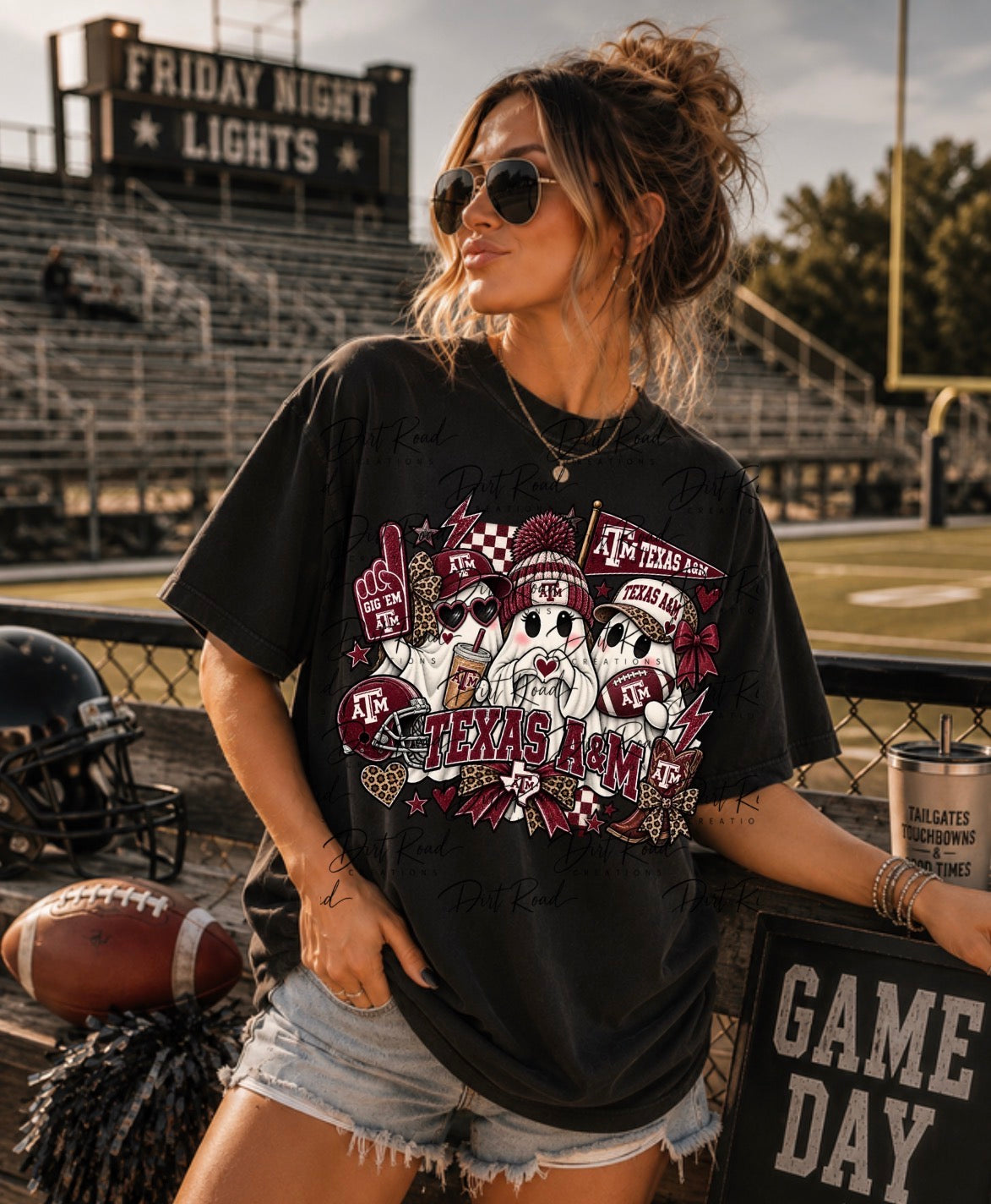 Aggie ghosties graphic tee