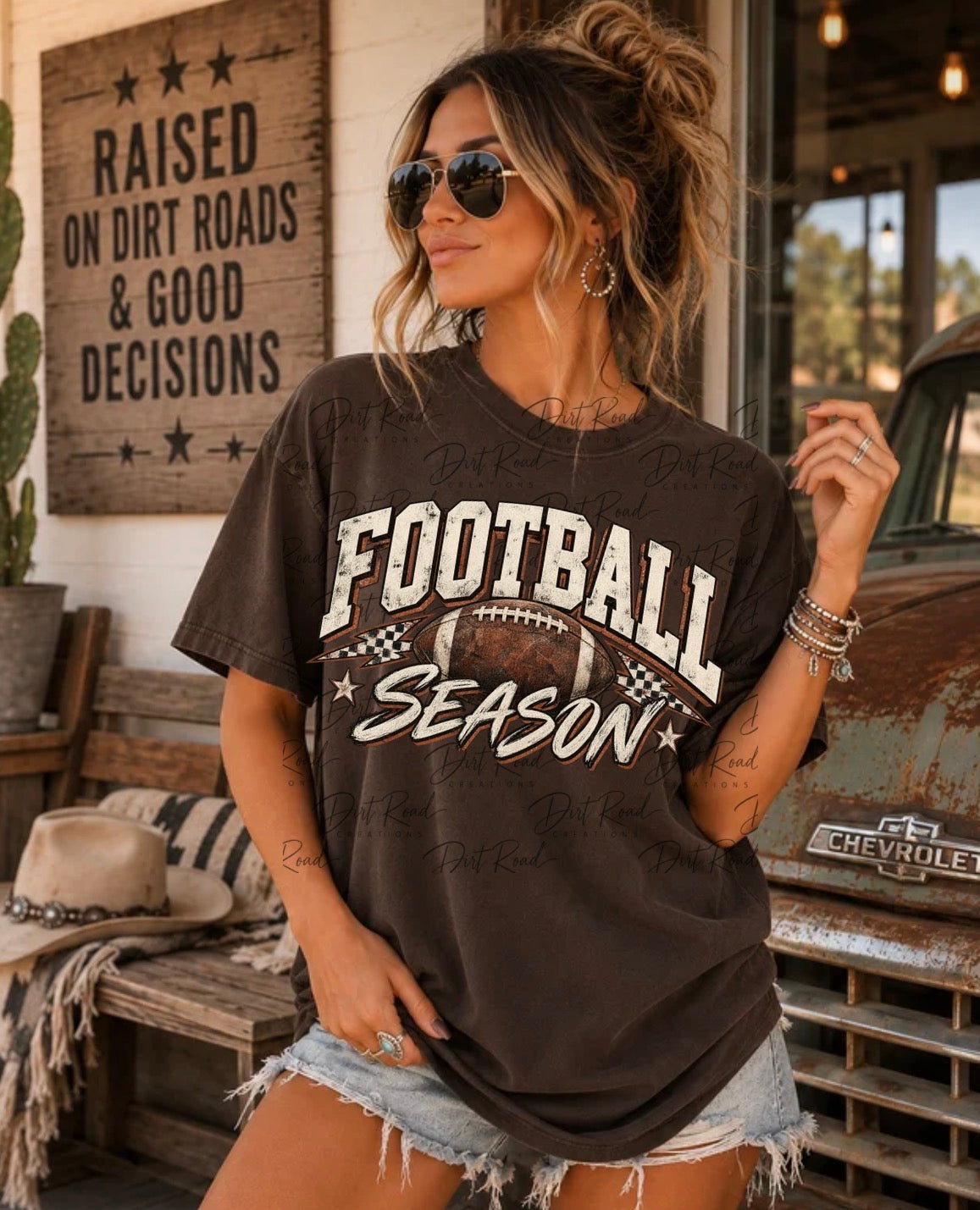 Football season graphic tee