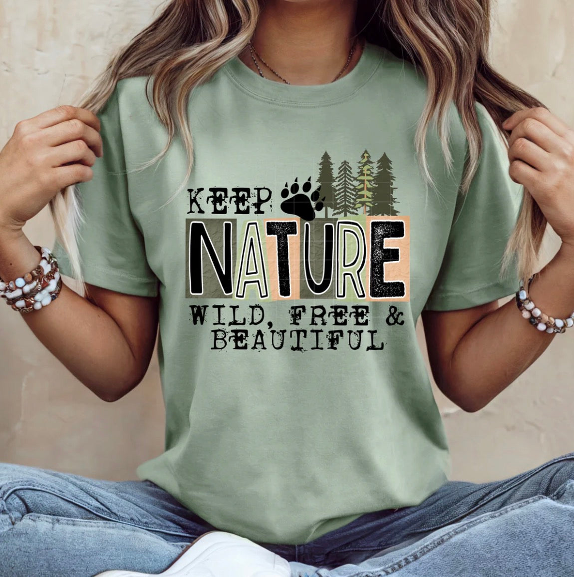 Keep Nature graphic tee