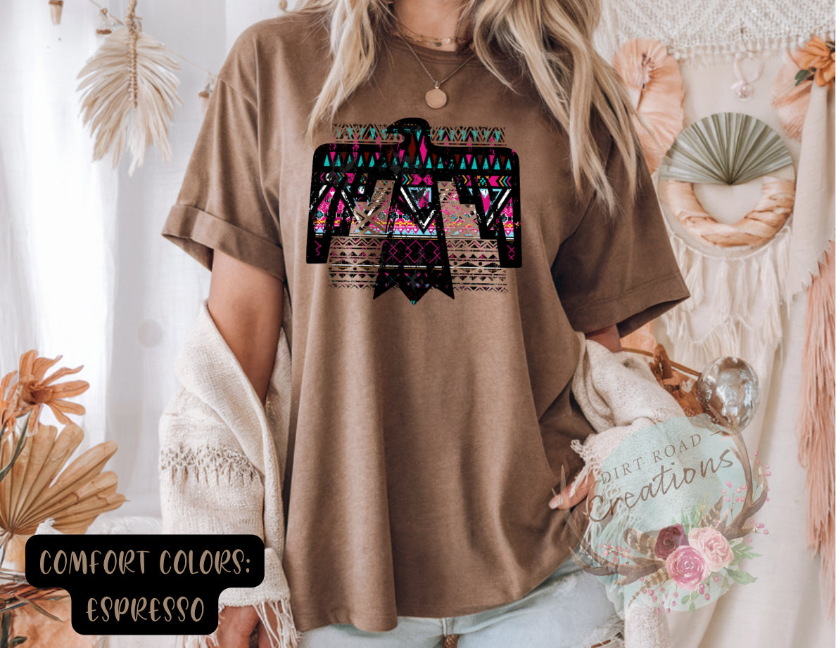 Colored Freebird graphic tee