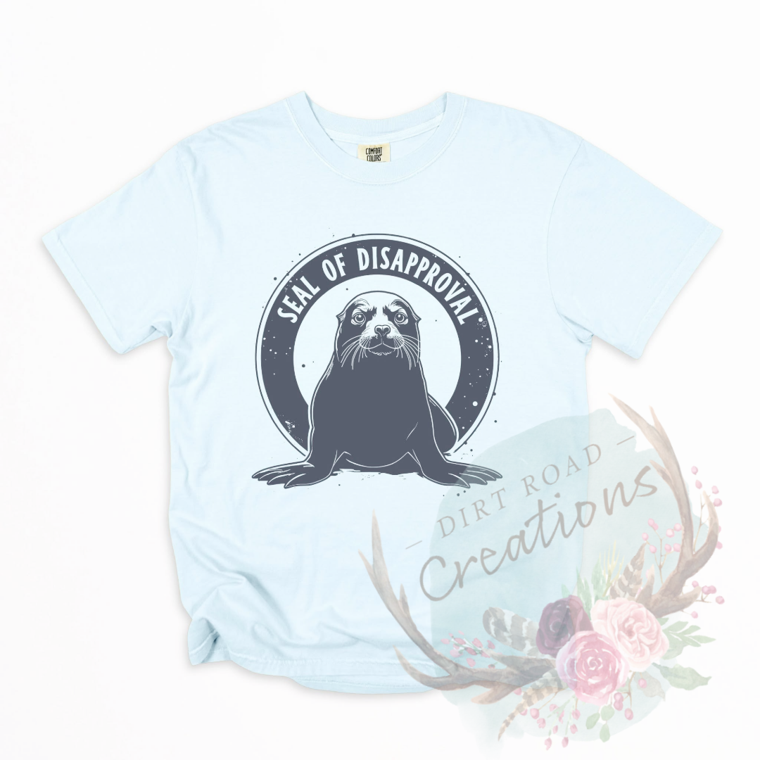 Seal of disapproval screen print TEE